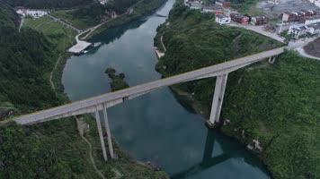 大乌江镇大乌江特大桥航拍