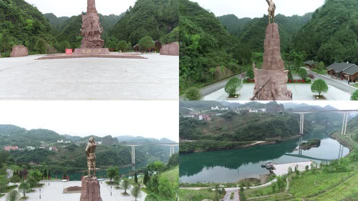 突破乌江主题雕塑3