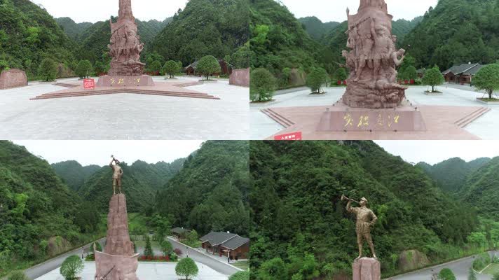 突破乌江主题雕塑5