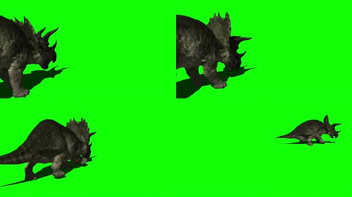 恐龙 绿幕抠像 三维恐龙 