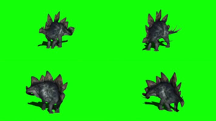 恐龙 绿幕抠像 三维恐龙  