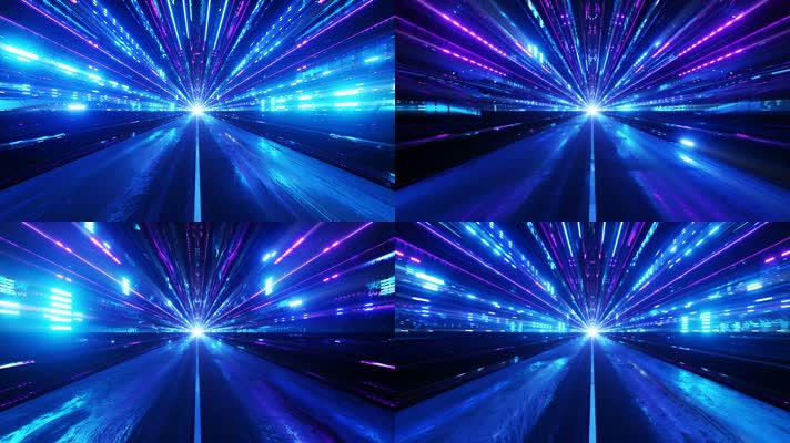 穿梭 酷炫光线 动感光线 