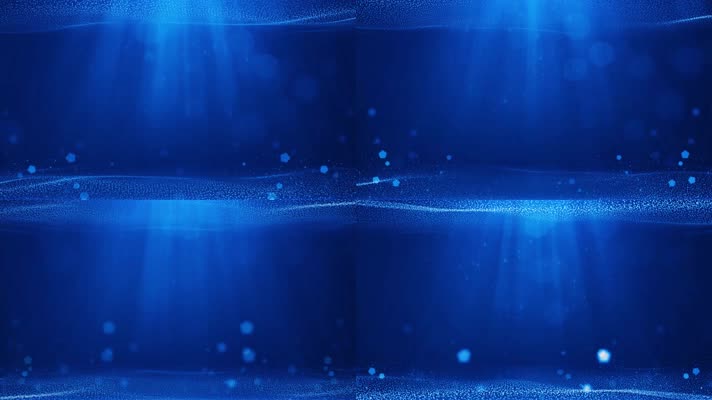 蓝色科技粒子海洋波浪背景3