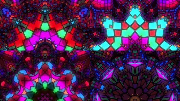 万花筒 民族异域 舞台背景  