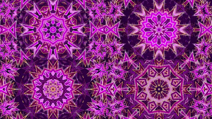 万花筒 舞台背景 抽象变幻  