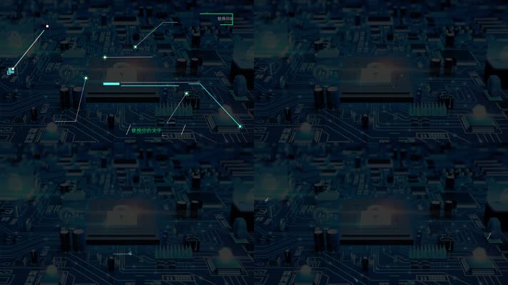 字幕条指示线PR模板