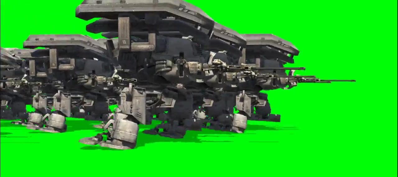 机器人绿屏，机器人军队绿屏