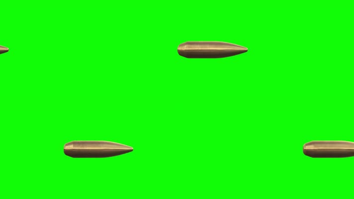 子弹慢镜头飞行绿幕