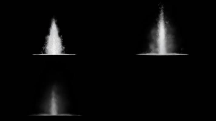 爆炸水柱视频特效带透明通道04