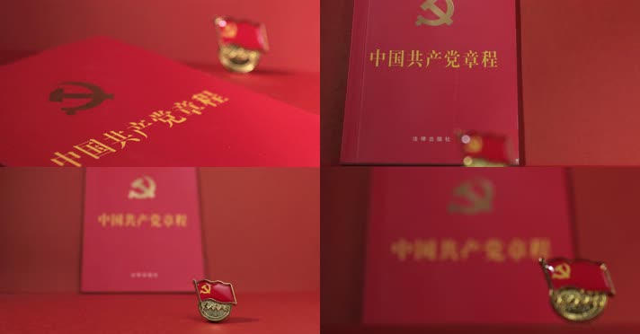 100周年宣誓实拍素材