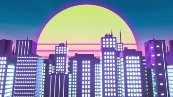 【4K】卡通城市VJ