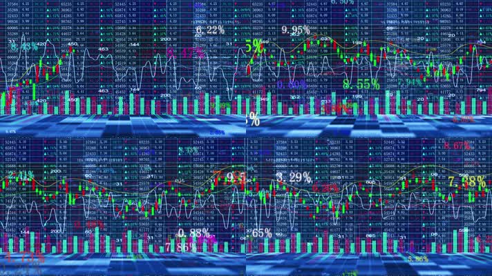 商业财经证券股票大数据价格变化屏幕背景