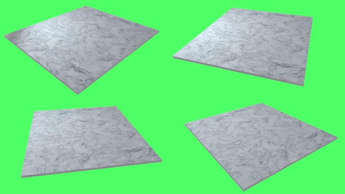 大理石地板-绿幕素材