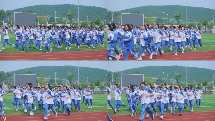 高中学生跑操