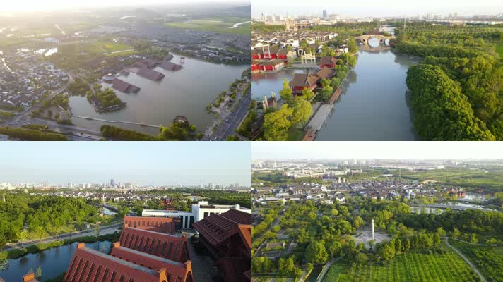 上海广富林遗址公园4K航拍（7分钟）
