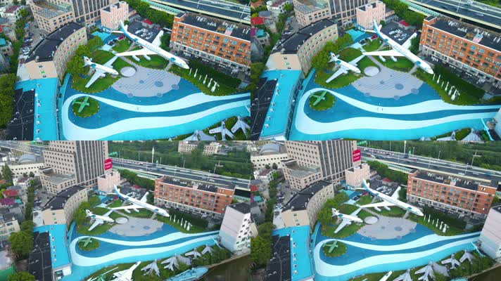 上海飞机模型馆4K航拍