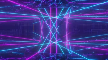 彩色几何线条旋转背景