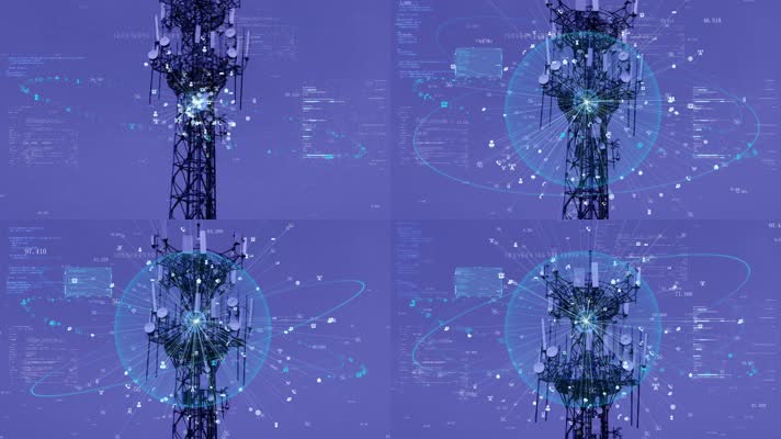 5G基站信号发射塔移动数据通信