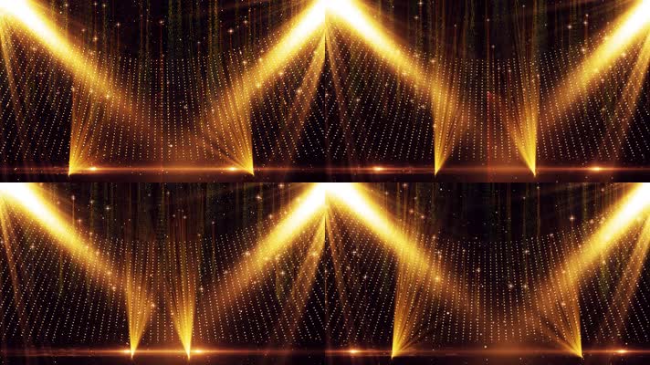 【原创4K】金色粒子颁奖舞台LED大屏幕