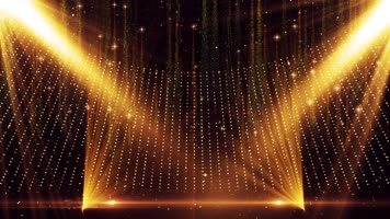 【原创4K】金色粒子颁奖舞台LED大屏幕