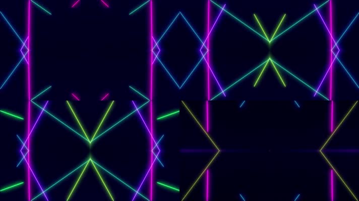 彩色几何线条图形抽象音乐会背景