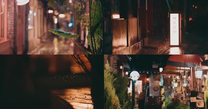 城市雨景,小巷胡同,夜雨雨夜 城市雨景,小巷胡同,夜雨雨夜