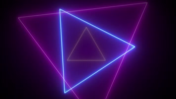 霓虹几何线条穿梭背景