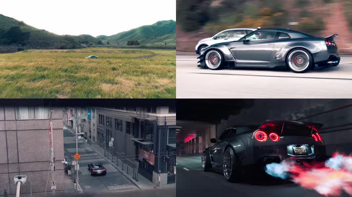 【4K】GTR 超级跑车 