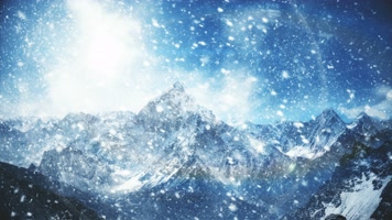 【4K】 雪山背景视频-循环1