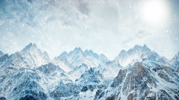 【4K】 雪山背景视频1