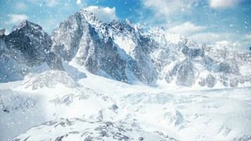 【4K】 雪山背景视频2