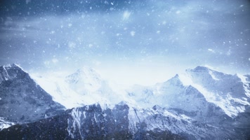 【4K】 雪山背景视频-循环