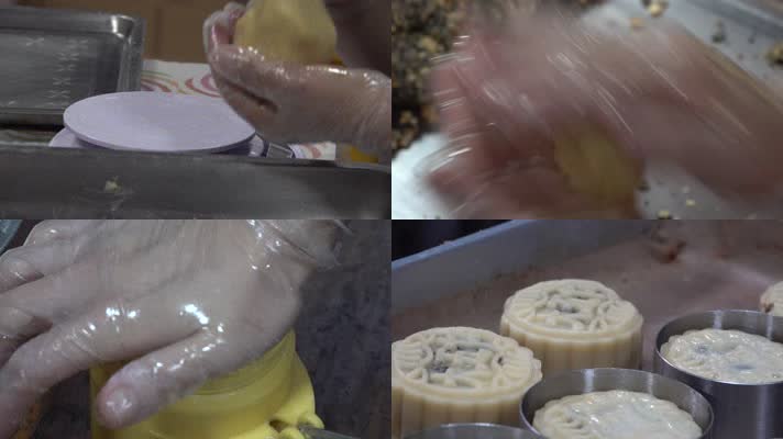 传统手工制作美食中秋月饼中式点心3