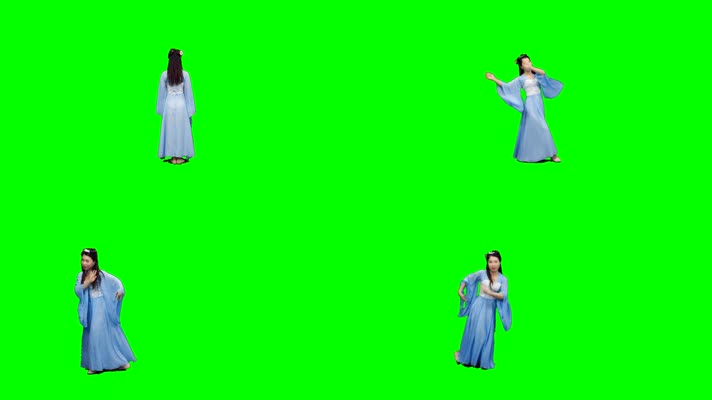 4K情字难舞蹈绿幕素材