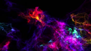 6种迷幻彩色线条特效粒子（带通道）