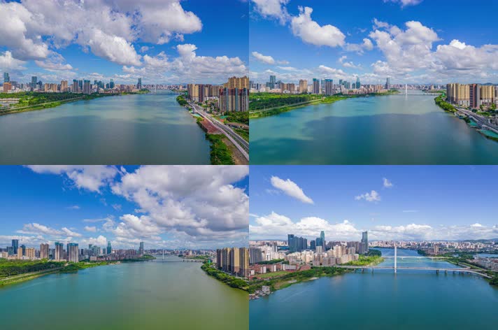 6K 惠州合生大桥风景天空延时航拍
