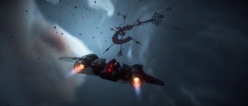 星球大战，飞船进入战场交火