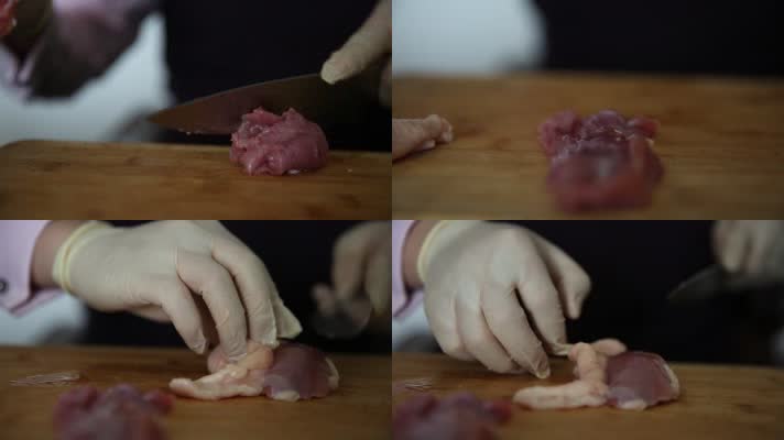 鸭肉做假羊肉片 (2)