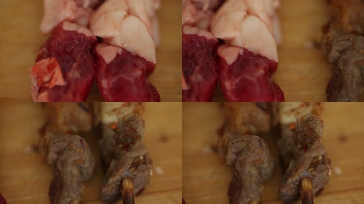 羊肉串烤肉串 (3)