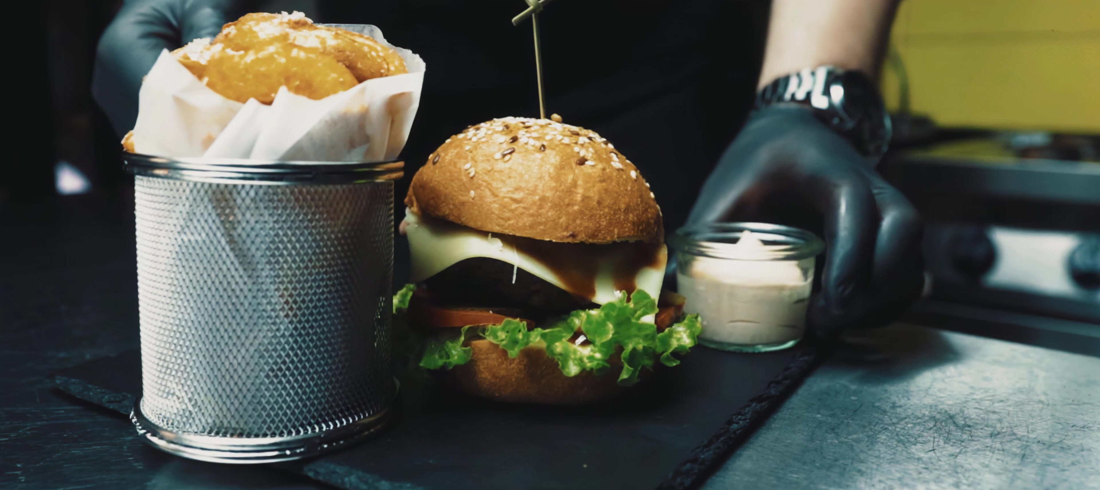 汉堡，做汉堡，美味汉堡