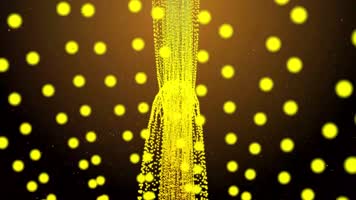 4K高清，空间粒子光线线条管道缠绕旋转动画