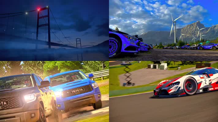 汽车动画，赛车游戏，赛车动画