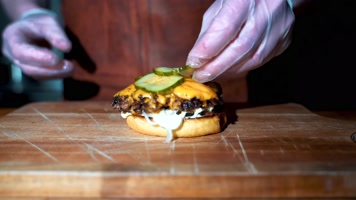 汉堡，做汉堡，美味汉堡