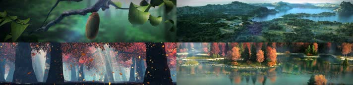 破茧成蝶森林四季 三维动画