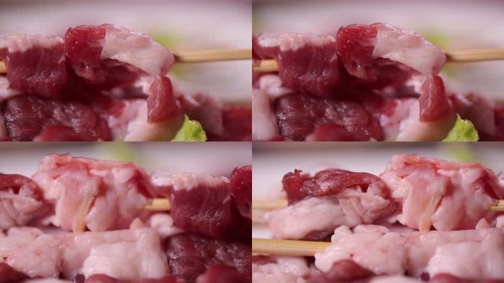 烤串烧烤生羊肉串 (4)