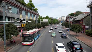 4k航拍旅拍武侯祠大街锦里高升桥蜀汉文化