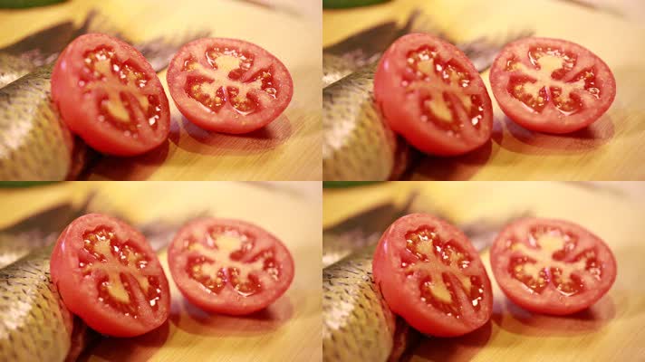 微距西红柿瓤西红柿籽 (14)