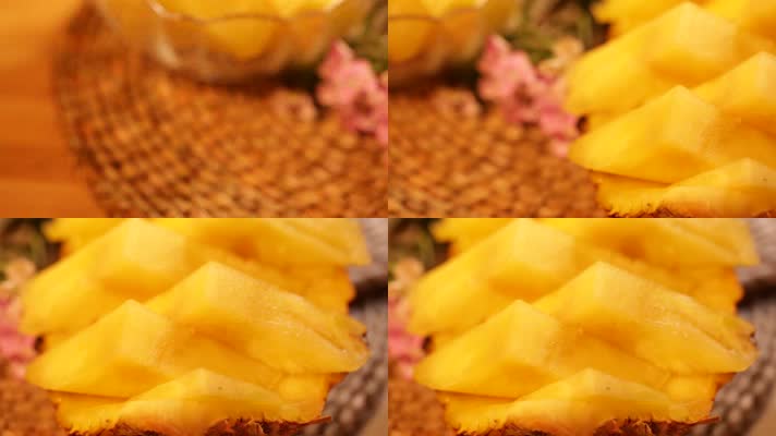 花式切菠萝果盘 (11)