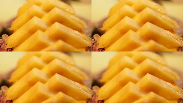 花式切菠萝果盘 (7)