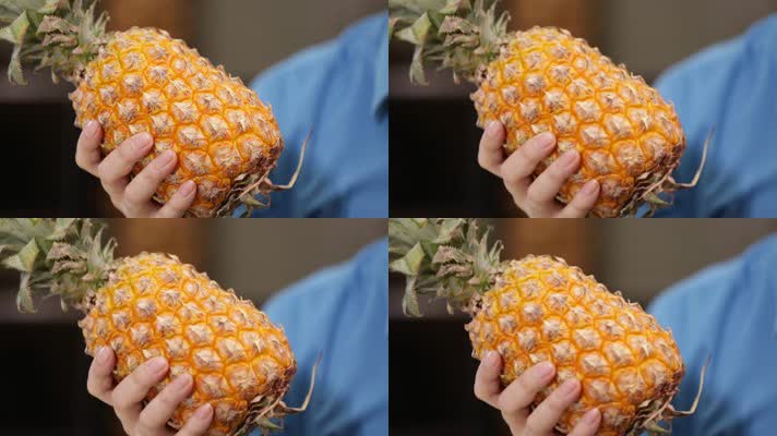 手里拿着菠萝 (4)